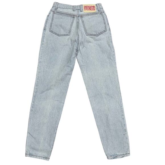 Bongo 90s High Rise Button Fly Acid Wash Tapered Jeans Women’s 7 USA VTG - Picture 2 of 8